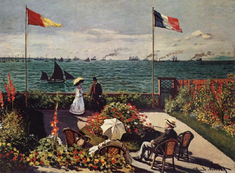 Claude Monet Terrace at Sainte oil painting image